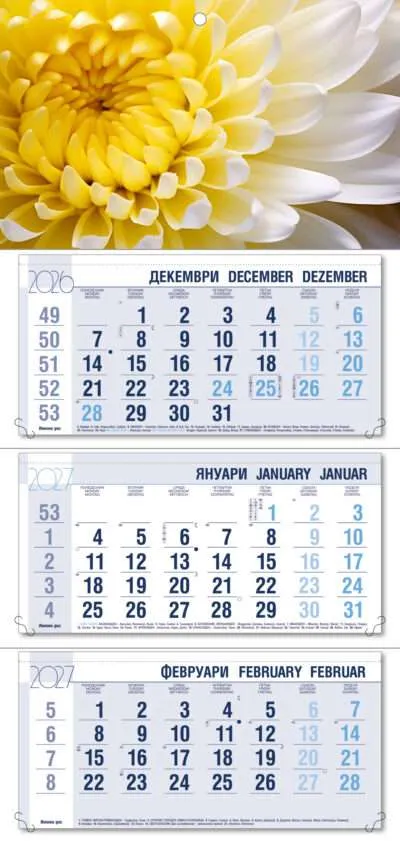 Работен календар РК3 Ива